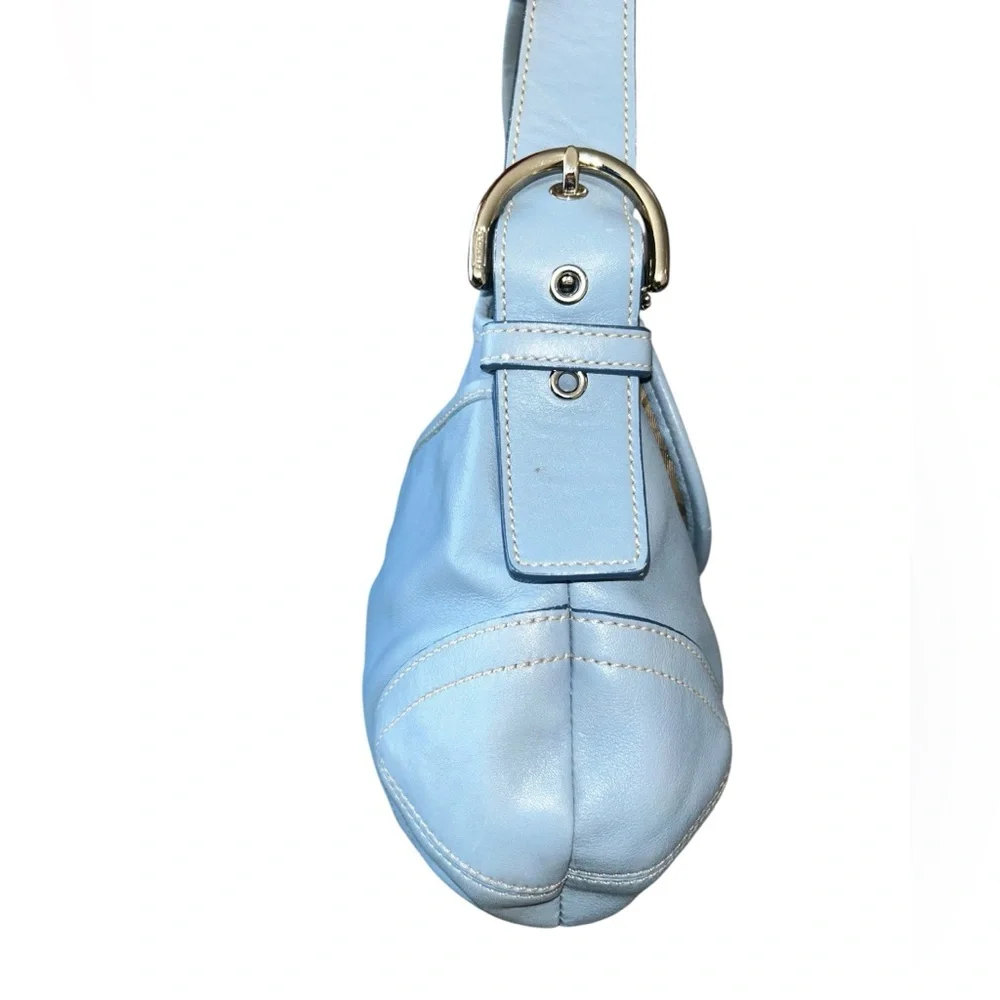 Coach Vintage Style 9248 Blue Leather signature soho bag RARE y2k